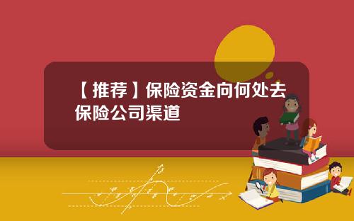 【推荐】保险资金向何处去保险公司渠道