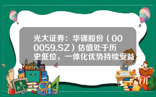 光大证券：华锦股份（000059.SZ）估值处于历史低位，一体化优势持续受益，上调为“买入”评级-000059公司简介