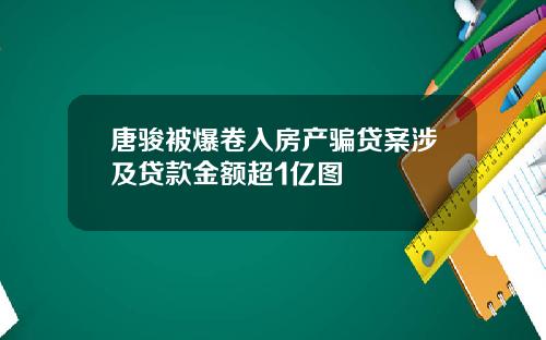 唐骏被爆卷入房产骗贷案涉及贷款金额超1亿图