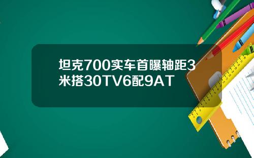 坦克700实车首曝轴距3米搭30TV6配9AT