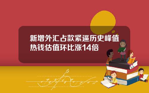 新增外汇占款紧逼历史峰值热钱估值环比涨14倍