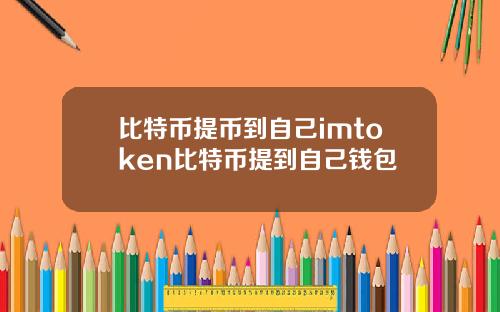 比特币提币到自己imtoken比特币提到自己钱包