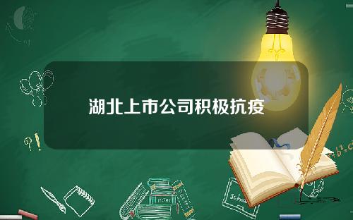 湖北上市公司积极抗疫