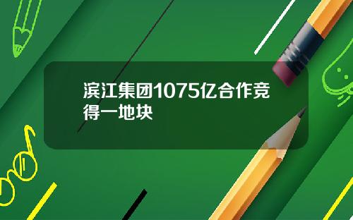 滨江集团1075亿合作竞得一地块