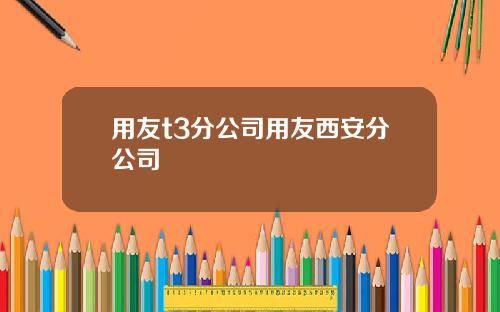 用友t3分公司用友西安分公司