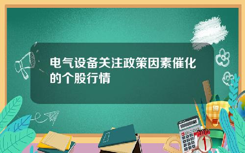 电气设备关注政策因素催化的个股行情