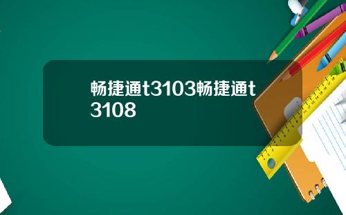 畅捷通t3103畅捷通t3108