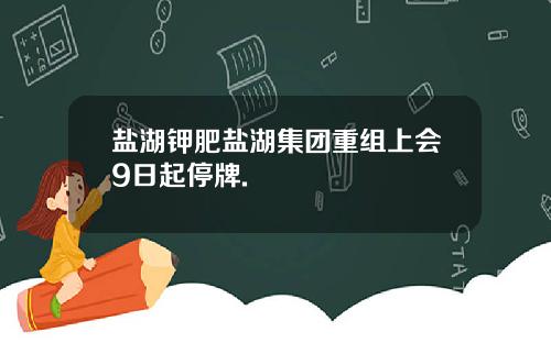 盐湖钾肥盐湖集团重组上会9日起停牌.