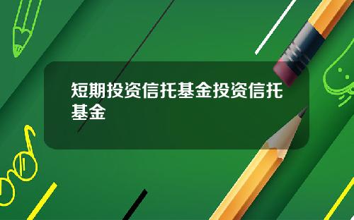 短期投资信托基金投资信托基金