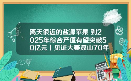 离天很近的盐源苹果 到2025年综合产值有望突破50亿元丨见证大美凉山70年巨变