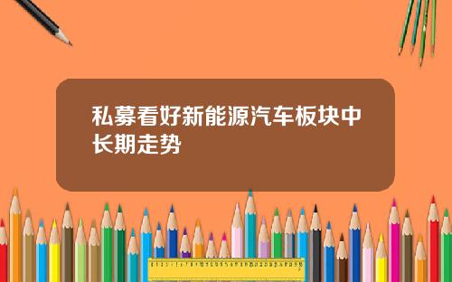 私募看好新能源汽车板块中长期走势
