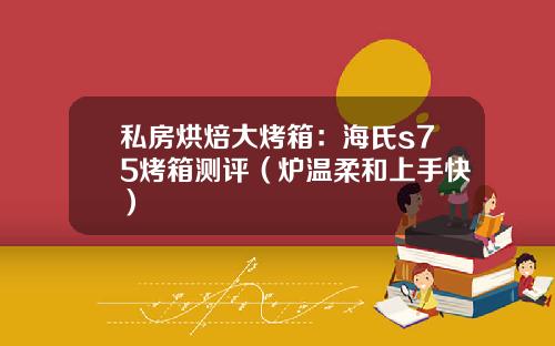 私房烘焙大烤箱：海氏s75烤箱测评（炉温柔和上手快）