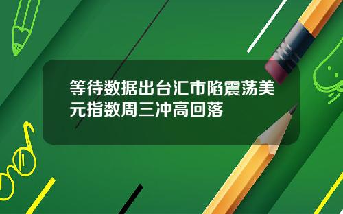 等待数据出台汇市陷震荡美元指数周三冲高回落
