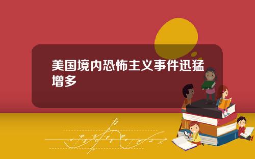 美国境内恐怖主义事件迅猛增多