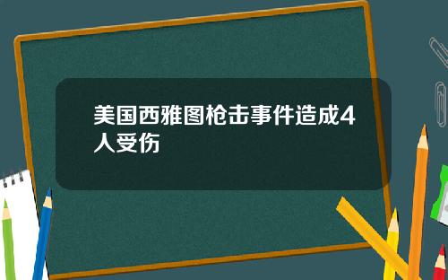 美国西雅图枪击事件造成4人受伤