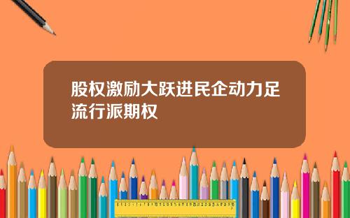 股权激励大跃进民企动力足流行派期权