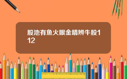 股池有鱼火眼金睛辨牛股112