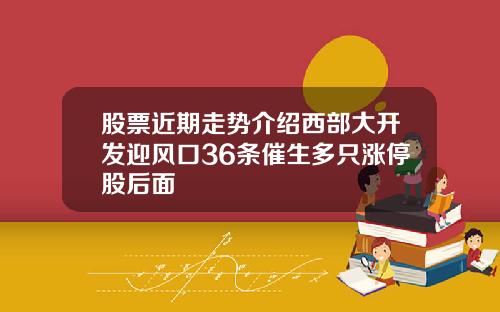 股票近期走势介绍西部大开发迎风口36条催生多只涨停股后面