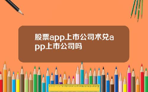 股票app上市公司术兑app上市公司吗
