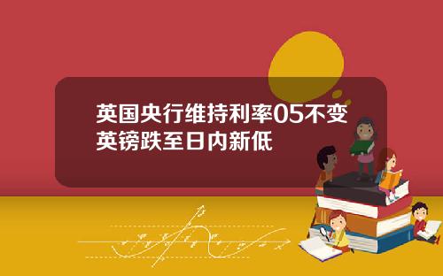 英国央行维持利率05不变英镑跌至日内新低