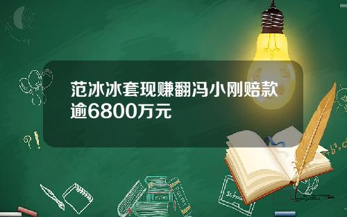 范冰冰套现赚翻冯小刚赔款逾6800万元