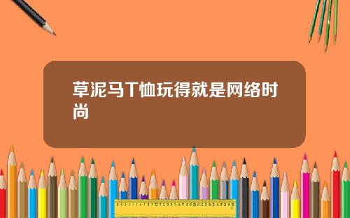 草泥马T恤玩得就是网络时尚