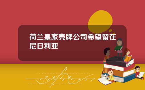 荷兰皇家壳牌公司希望留在尼日利亚