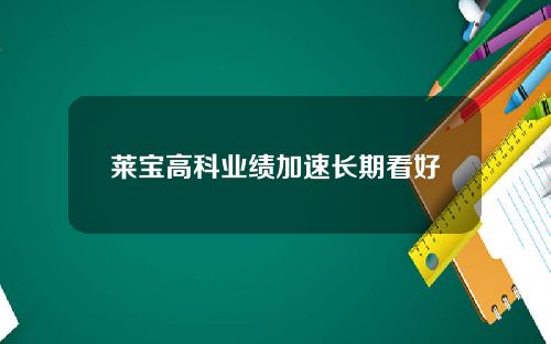 莱宝高科业绩加速长期看好