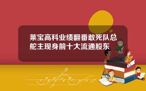 莱宝高科业绩翻番敢死队总舵主现身前十大流通股东