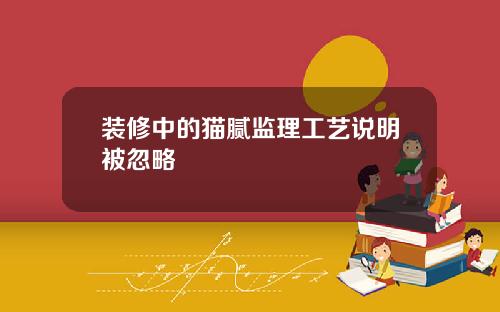 装修中的猫腻监理工艺说明被忽略