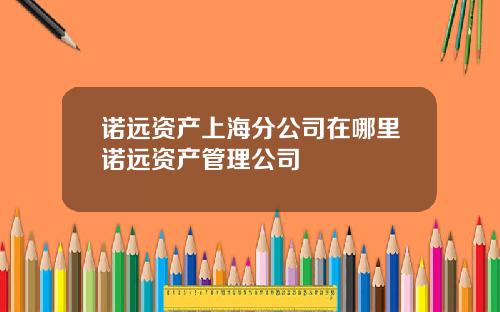 诺远资产上海分公司在哪里诺远资产管理公司