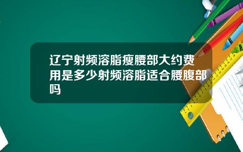 辽宁射频溶脂瘦腰部大约费用是多少射频溶脂适合腰腹部吗