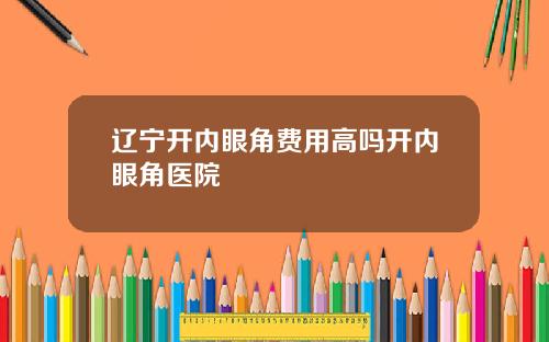 辽宁开内眼角费用高吗开内眼角医院