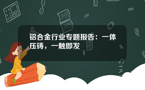 铝合金行业专题报告：一体压铸，一触即发