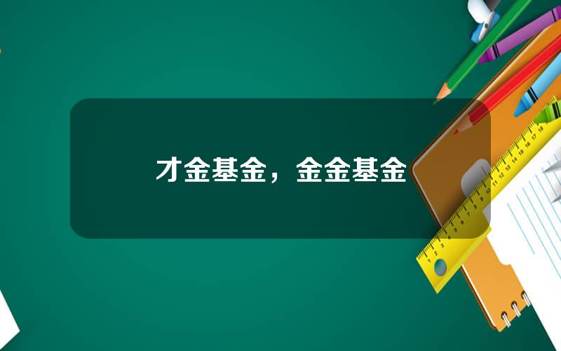 才金基金，金金基金