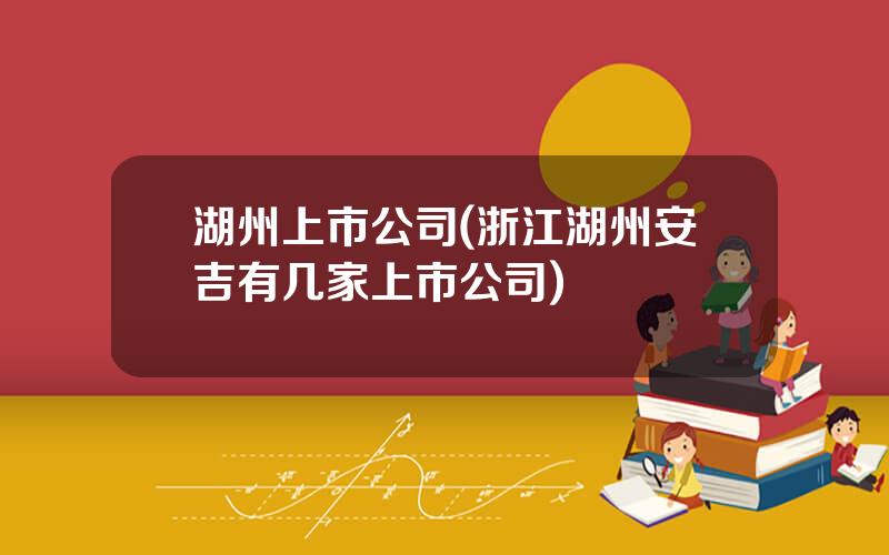 湖州上市公司(浙江湖州安吉有几家上市公司)